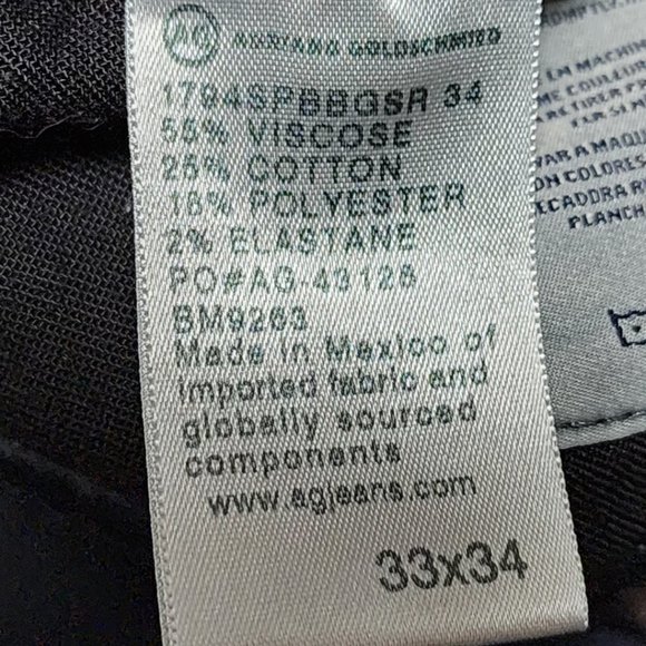 AG Adriano Goldschmied Black Wash The Everett Slim Jeans - Picture 5 of 6